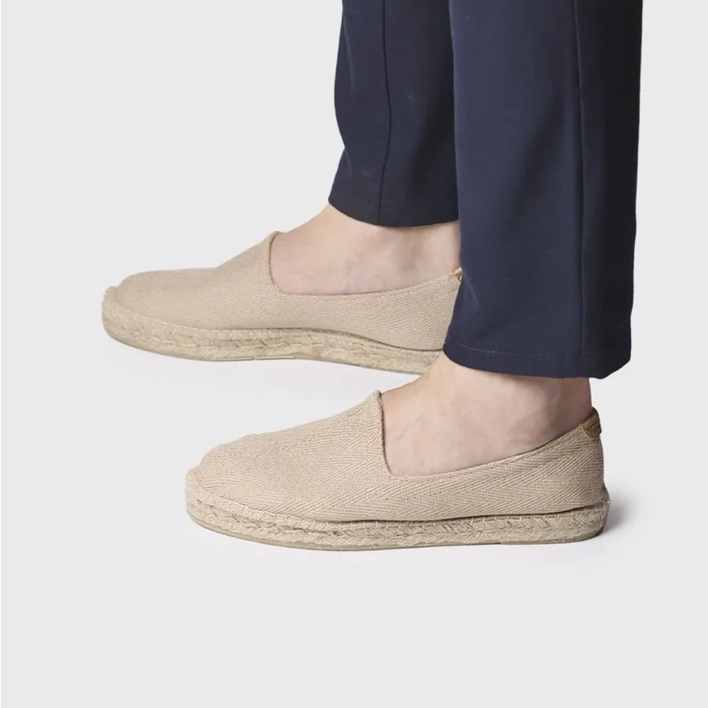 Men's Tan Slip-On Espadrilles